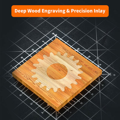 NEJE E40 12W 500DPI Diode Laser Module with Multi-Lens Technology for Stainless Steel Engraving & Precision Cutting