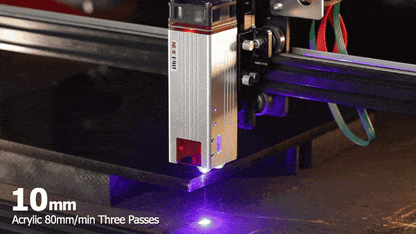 NEJE E40 12W 500DPI Diode Laser Module with Multi-Lens Technology for Stainless Steel Engraving & Precision Cutting